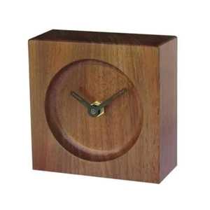 Reloj de Escritorio con Marco de Madera, Reloj de Mesa Cuadrado Giratorio, Reloj de Escritorio Nórdico de Madera Maciza, Decoración para Mesa de Oficina en Casa - Product Image 4