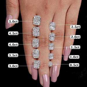 1.00 to 3.00 Carat Long <b>Cushion</b> Cut White Diamond F Color IGI Certified Loose Gemstone For Jewelry Making Synthetic Lab Grown - Product Image 1