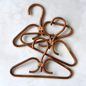 Colgador de ratán para ropa de bebé, perchas de tela de secado natural, el mejor precio, alta calidad, venta al por mayor - Product Image 5