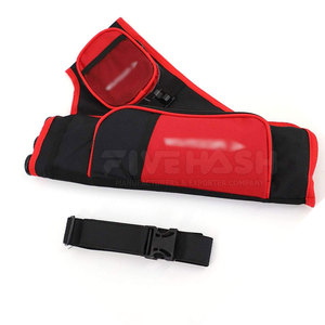 Sacoche à flèches professionnelle en cuir, support dorsal durable, construction robuste, sangle d'épaule réglable, équipement d'entraînement extérieur - Product Image 2