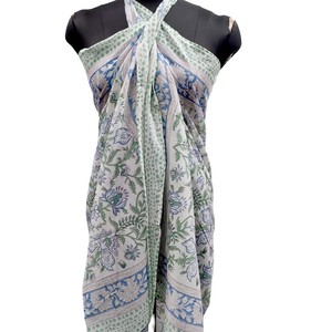 Sarong Clásico al por Mayor, 100% Algodón, Antibacterial, Transpirable, Pañuelo Cuadrado de Verano para Mujer, Serung Batik del Sudeste Asiático - Product Image 3