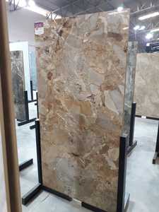 Losa de Porcelana con Aspecto de Mármol Onyx Breccia Dorado, Beige Cálido con Crema, 80x160 cm (800x1600 mm), Calidad de Exportación, Formato Grande - Product Image 6