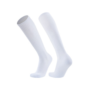 Calcetines Blancos Hasta la Rodilla, 100% Algodón, Transpirables, Tejidos, de Color Sólido, para Adultos, Estilo Casual de Verano - Product Image 1