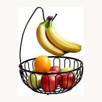Panier à fruits décoratif en fil métallique au design unique, personnalisé, élégant, écologique, nouvelle arrivée, présentoir moderne pour table à manger