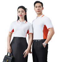 Performance Pique Polo 95% Coton 5% Spandex Design bicolore Excellent pour le golf Respirant Disponible pour Express Worldwide