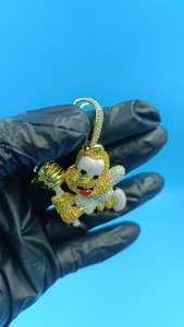 Colgante de Moissanita Baby Angel de Plata Sólida 925, Joyería Hip Hop, Colgante con Dijes de Dibujos Animados Iced Out, Colgante Bling de Moda para Raperos - Product Image 2