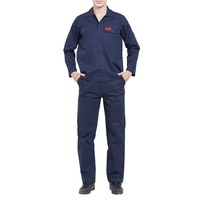 Combinaison de travail haute visibilité pour hommes, orange marine, uniforme de sécurité réfléchissant, en coton