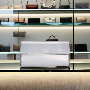 Sac à main pochette moderne en cuir de haute qualité pour femmes avec logo personnalisé Portefeuille avec blocage RFID Porte-cartes Mini perle à trois volets à la mode - Product Image 6