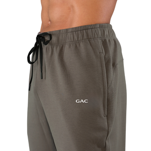 <b>Mens</b> Olive Mid Waist Jogger Sweat <b>Pants</b> Elastic Drawstring Soft Breathable Quick Dry Lightweight Casual Sports Training <b>Running</b> - Product Image 3