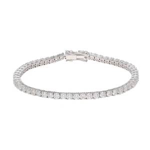 Moissanite <b>Charm</b> Bracelet 925 Sterling Silver Luxury Vintage IGI Certified Octagon Cut Women Elegant Wedding Gift - Product Image 5