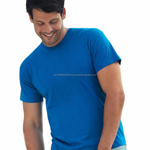 Camiseta de Algodón y Poliéster para Hombre, Lisa, con Logotipo Bordado Personalizado, Fabricante Mayorista - Product Image 5