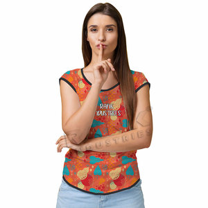 Camisetas de Mujer de Alta Calidad, Nuevo Estilo, Fabricación Profesional, Camisetas de Mujer al por Mayor - Product Image 1