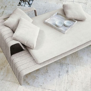 Coussins d'extérieur écologiques, résistants aux UV et imperméables pour chaise longue de jardin ou de piscine, garantie 3 ans - Product Image 4