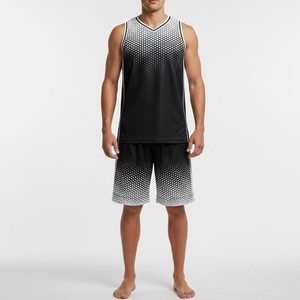 ชุดบาสเก็ตบอลแบบกำหนดเองน้ำหนักเบา เสื้อบาสเก็ตบอลรุ่นล่าสุด สวมใส่สบาย พิมพ์ลายแบบซับลิเมชั่น ชุดทีมบาสเก็ตบอล - Product Image 1