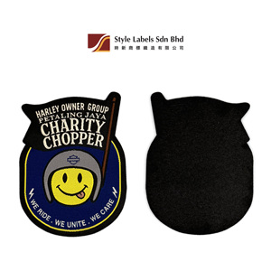 Patch de finition de bordure en tissu damassé découpé au laser, personnalisable, lavable et de qualité supérieure pour vêtements et uniformes - Product Image 2