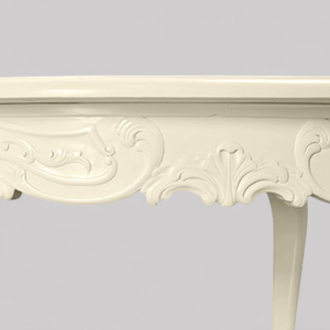 Table basse sculptée au design classique avec structure en teck pour la décoration de la maison - Product Image 4