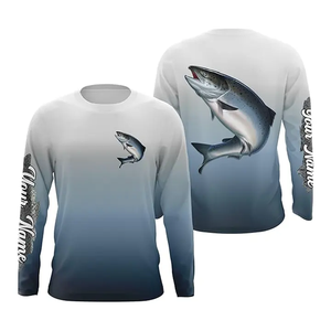 Sweat à capuche de pêche à manches longues pour homme, imprimé par sublimation, séchage rapide, UPF 50, motif poisson rouge, vêtements d'extérieur - Product Image 3