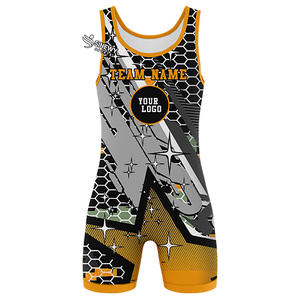 Unisex Custom Wrestling Singlet Personalized Classic Uniform for Adults <b>Professional</b> Package Combo Spandex/Polyester Stretch - Product Image 2