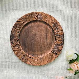 Assiette de présentation d'inspiration vintage, base élégante pour dîner, idéale pour la mise en table des banquets et des hôtels - Product Image 5