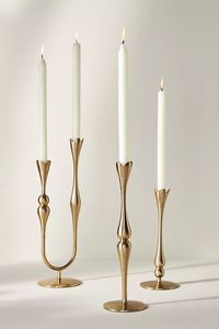 เชิงเทียนนกยูงเรียวสำหรับตกแต่งบ้านขาตั้งโลหะทนทาน - Product Image 2