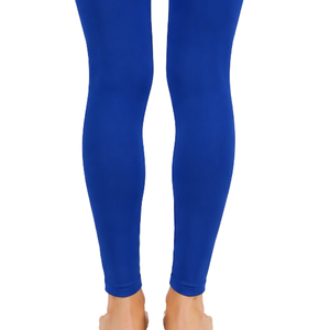 Pantalon d'équitation pour femme bleu roi, taille haute, extensible, avec grip intégral, pour entraînement et compétition - Product Image 4