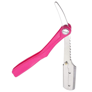 Navaja de Afeitar de Hoja Recta con Mango Rosa de Calidad Premium, Bajo MOQ, Cuchilla Única, Cuchillo Plegable Duradero, Herramienta de Afeitado Manual con Logotipo Personalizado, OEM - Product Image 2