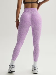 Women's All-Over Printed <b>Animal</b> <b>Pattern</b> Tights | High Elasticity Sublimation Leggings | Sleek Breathable Running Sportswear - Product Image 2