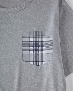 Men's Solid Pocket Customizable T-Shirt Set Crew Neck Short Sleeve Knitted Casual Summer Breathable Needle Detection Custom - Product Image 4
