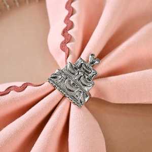 Juego de 6 Anillos para Servilletas de Latón de Estilo Americano Vintage, Duraderos y de Lujo, con 4.5 cm de Ancho, para Bodas y Restaurantes - Product Image 1