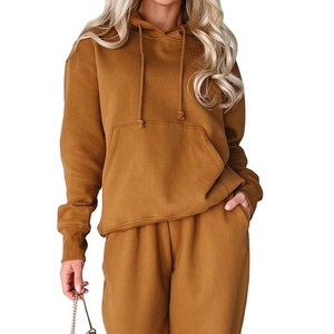 Sudadera con Capucha para Mujer OARH INT INDUSTRY, Informal, de Color Sólido, Manga Larga, Tejida en Algodón, con Bolsillos, Ecológica - Product Image 1