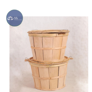 Panier à crabes en bois écologique de haute qualité, panier rond rustique, vente en gros - Product Image 1