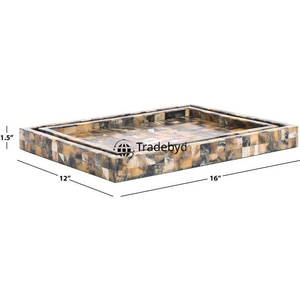 Elegante y Moderna Bandeja de Servicio para Mesa de Centro de Café, Hecha a Mano con Materiales de Primera Calidad por Tradebyd - Product Image 2