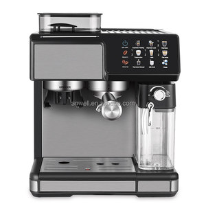 ANWELL Estación de Café Completa de 20 Bares, Máquina de Café de Granos a Taza con Molinillo, Sistema de Leche, Espresso con un Toque para Amantes del Café - Product Image 1