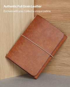 Funda de Cuero Genuino Delgada y Resistente, a Prueba de Olores, para Cuaderno A5 Recargable, para Uso Diario, LNBC-0121 - Product Image 2