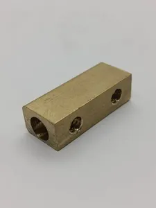 ชิ้นส่วนท่อที่ผลิตด้วยเครื่อง CNC ความแม่นยำสูง พร้อมการเจาะแบบ Broaching และพื้นผิวขัดเงาสีทอง สำหรับงานท่ออุตสาหกรรมและงานประปา - Product Image 3