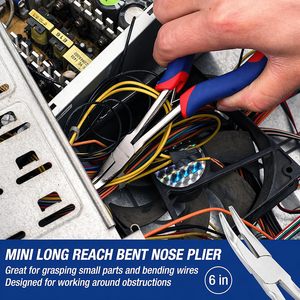 INTENSE SURGICAL INSTRUMENTS 3 Piece Stainless Steel Mini <b>Pliers</b> <b>Set</b> Precision Needle Nose Bent Nose Cutter for DIY Jewelry - Product Image 4