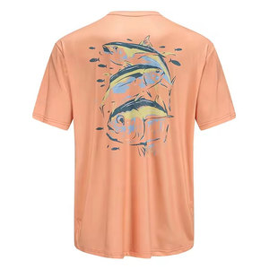 Servicio OEM, Último Diseño, UPF 50, Transpirable, 100% Poliéster, Camisetas de Pesca, Impresión por Sublimación Personalizada - Product Image 2
