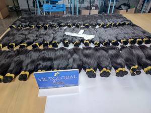 2024 mejor cabello humano vietnamita crudo suave al por mayor Color negro Natural extensiones de cabello de trama recta Natural Vietglobal cabello - Product Image 2