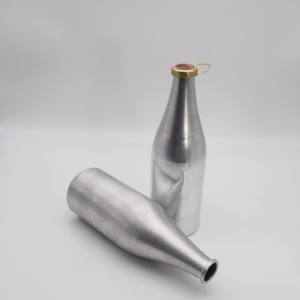 Beverage and Food Eco-friendly 99.7% Pure Aluminum <b>Bottle</b> Custom Color 160-240mm Height GREEN PACKAGING Manufacturer in Vietnam - Product Image 2