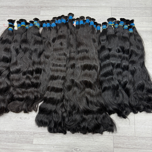 Vente en gros 100% Extensions de cheveux humains en vrac de haute qualité en couleurs vierges naturelles - Product Image 1