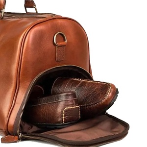 Wholesale Leather Duffle <b>Bag</b> with Customized logo Travelling <b>Bag</b> <b>Hand</b> <b>Carry</b> Leather High Quality - Product Image 5