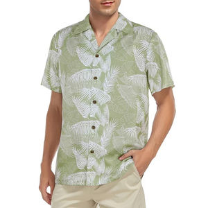 Chemise de plage respirante pour homme, couleur personnalisée, logo personnalisé, manches courtes, prête pour la sublimation - Product Image 3
