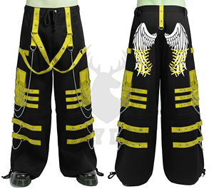 Pantalones Cargo Góticos Vintage de Pierna Ancha y Cintura Alta, Estilo Casual Urbano - Product Image 6