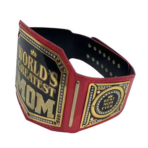 Ceinture de championnat personnalisée en cuir de vachette imperméable de 2 mm, couleur au choix, avec boucle en alliage 3D, taille adulte – Le cadeau idéal pour la meilleure maman du monde - Product Image 5