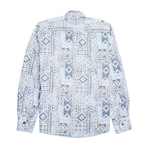 Camisa informal de franela de algodón 100% para hombre con logotipo bordado estampado personalizado OEM de talla grande de manga larga antiarrugas y transpirable - Product Image 1