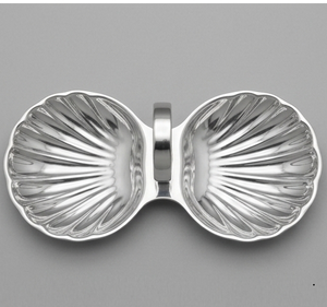 Moderno Plato de Servir de Metal Plateado con Forma de Cisne y Cuencos Dobles - Product Image 4
