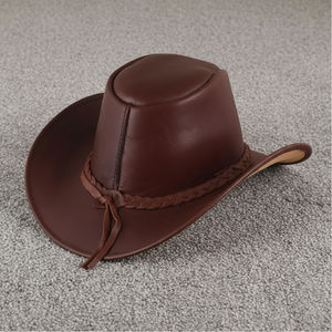 Chapeau de chevalier pour course hippique en plein air, personnalisé, très demandé, chapeau haut de forme brillant, casquette en cuir de cowboy western, chapeau de cowboy - Product Image 2