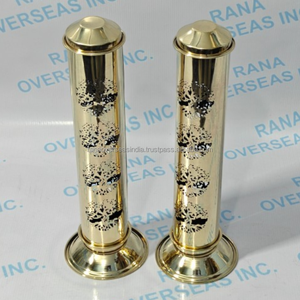Quemador de Incienso de Latón Premium con Tapa y Diseño Jali Cut, Soporte para Loban Dhoop, para Aromaterapia, Hogar, Templo, Decoración Espiritual - Product Image 3
