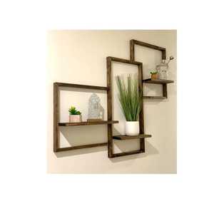 Estante Flotante Hexagonal Geométrico de Metal Negro, Rejilla Metálica para Pared, Estante de Almacenamiento, Soporte para Macetas de Estilo Nórdico - Product Image 2