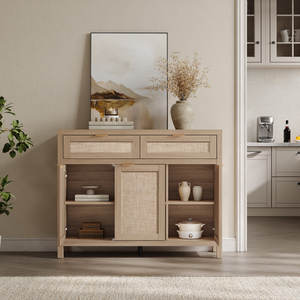 Aparador DreamCraft Vietnam de 43.39'' de Ancho, de Ratán, con 2 Cajones y 3 Puertas con Estantes Ajustables - Product Image 2